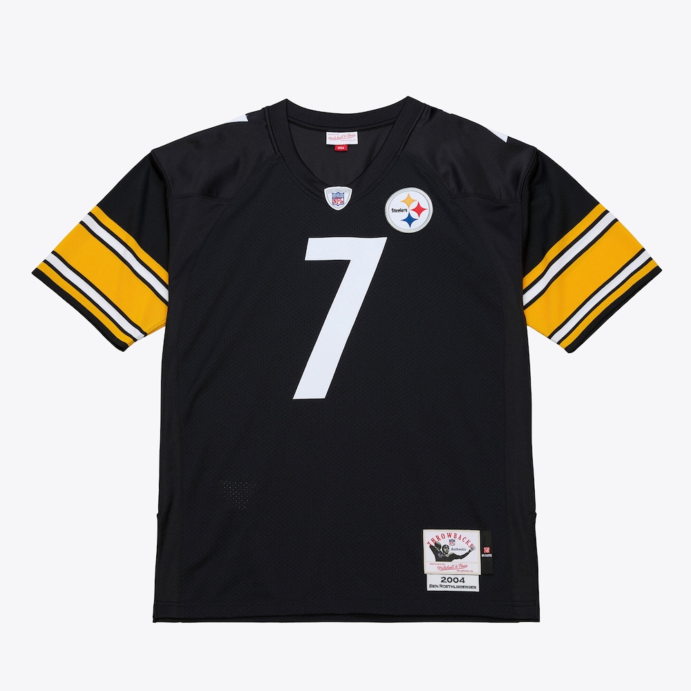 Pittsburgh Steelers Merch - Men's Ben Roethlisberger 2004 Authentic Throwback Jersey, Black - Football Gifts For Men 1 - Unicasport Pittsburgh Steelers Merch - Men's Ben Roethlisberger 2004 Authentic Throwback Jersey, Black - Football Gifts For Men
