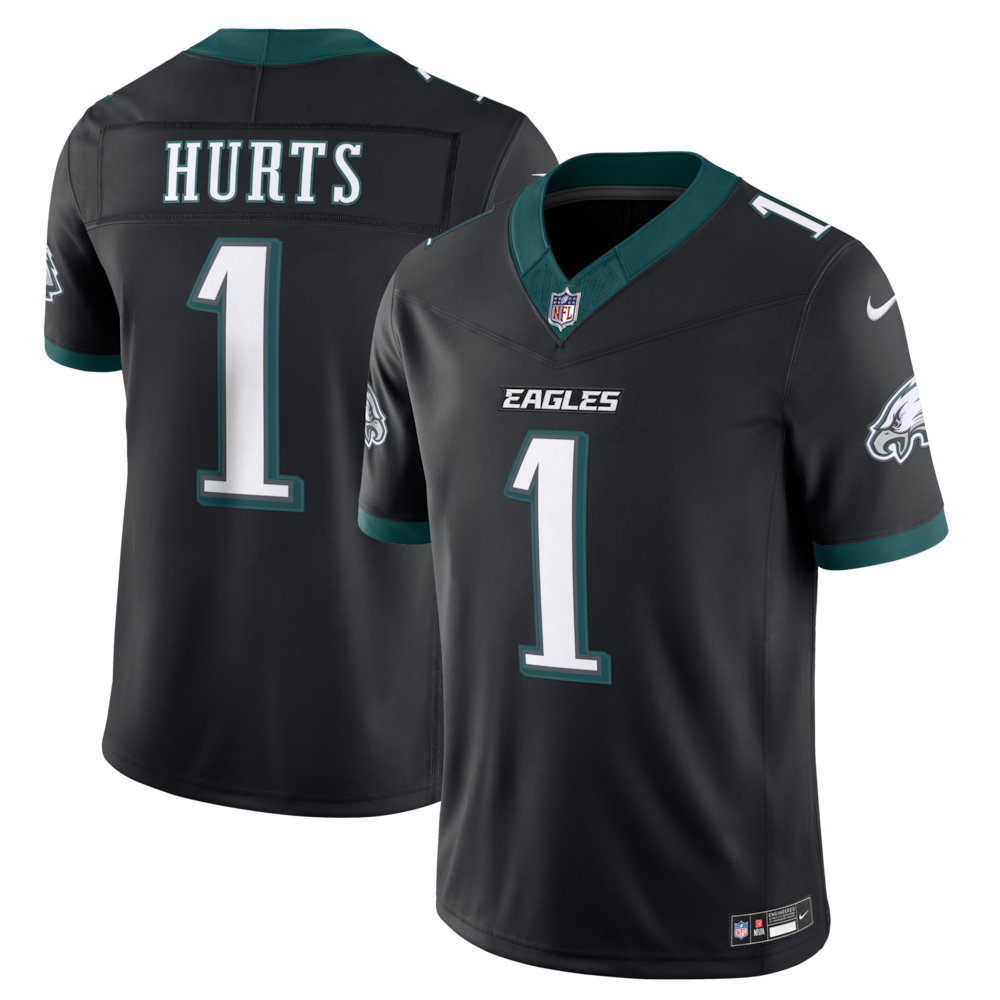 Philadelphia Eagles Merch - Men's Jalen Hurts Alternate Vapor F.U.S.E. Stitched Limited Jersey, Black 1 - Unicasport Philadelphia Eagles Merch - Men's Jalen Hurts Alternate Vapor F.U.S.E. Stitched Limited Jersey, Black