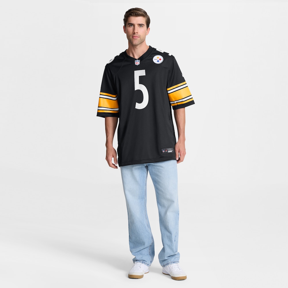 Pittsburgh Steelers Merch - Men's Cameron Johnston Game Jersey, Black For Adults 1 - Unicasport Pittsburgh Steelers Merch - Men's Cameron Johnston Game Jersey, Black For Adults