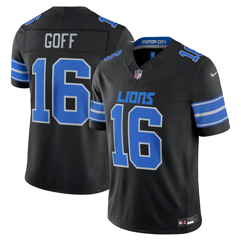 Detroit Lions Merch - Men's Jared Goff Alternate Vapor F.U.S.E. Stitched Limited Jersey, Black 1 - Unicasport Detroit Lions Merch - Men's Jared Goff Alternate Vapor F.U.S.E. Stitched Limited Jersey, Black