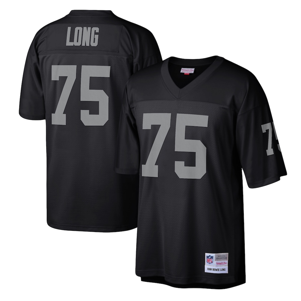 Las Vegas Raiders Merch - Men's Howie Long Legacy Replica Jersey, Black - Best Football Gifts For Adults 1 - Unicasport Las Vegas Raiders Merch - Men's Howie Long Legacy Replica Jersey, Black - Best Football Gifts For Adults