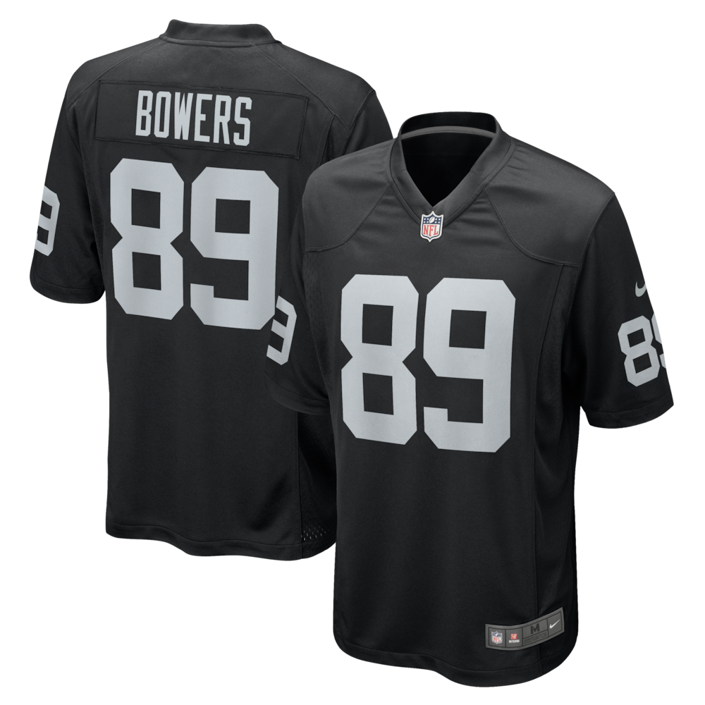 Las Vegas Raiders Merch - Men's Brock Bowers Player Game Jersey, Black - Birthday Present For Football Fan 1 - Unicasport Las Vegas Raiders Merch - Men's Brock Bowers Player Game Jersey, Black - Birthday Present For Football Fan