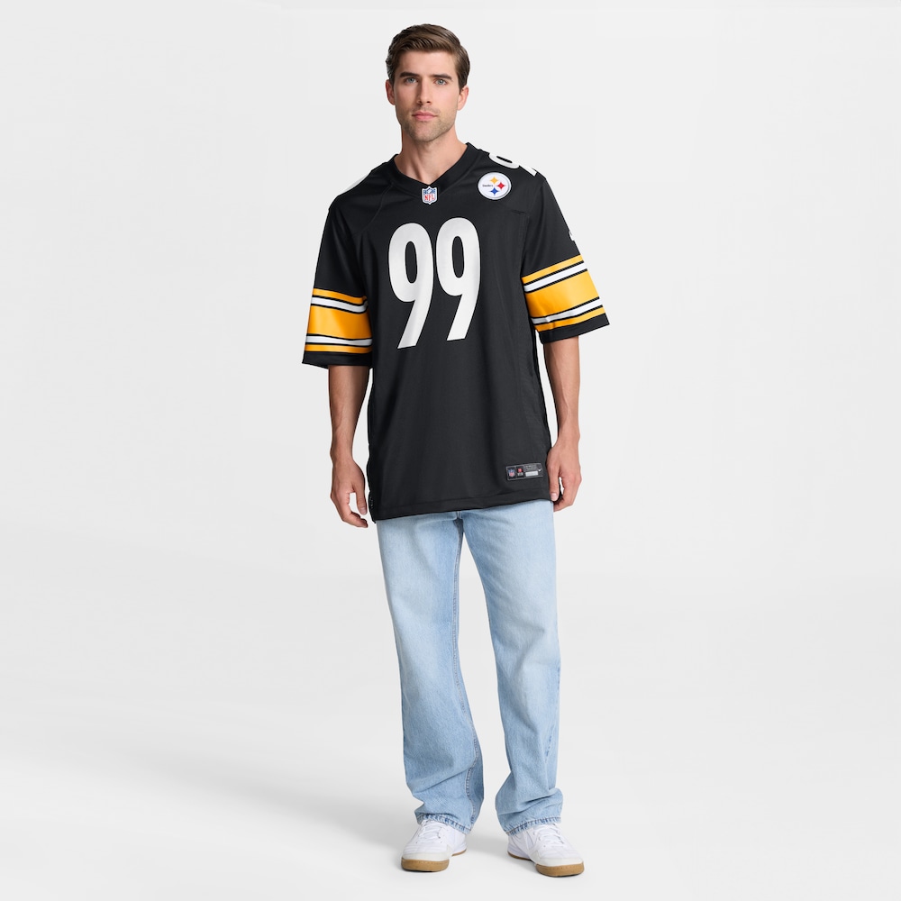 Pittsburgh Steelers Merch - Men's Derrick Harmon Jersey, Black 1 - Unicasport Pittsburgh Steelers Merch - Men's Derrick Harmon Jersey, Black