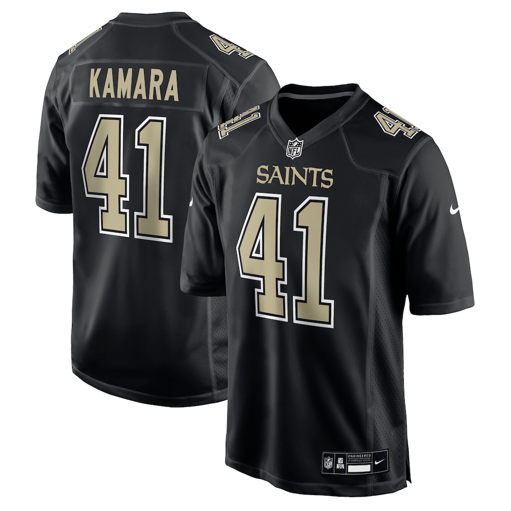 New Orleans Saints Merch - Men's Alvin Kamara Carbon Fashion Game Jersey, Black - Football Christmas Gifts 1 - Unicasport New Orleans Saints Merch - Men's Alvin Kamara Carbon Fashion Game Jersey, Black - Football Christmas Gifts