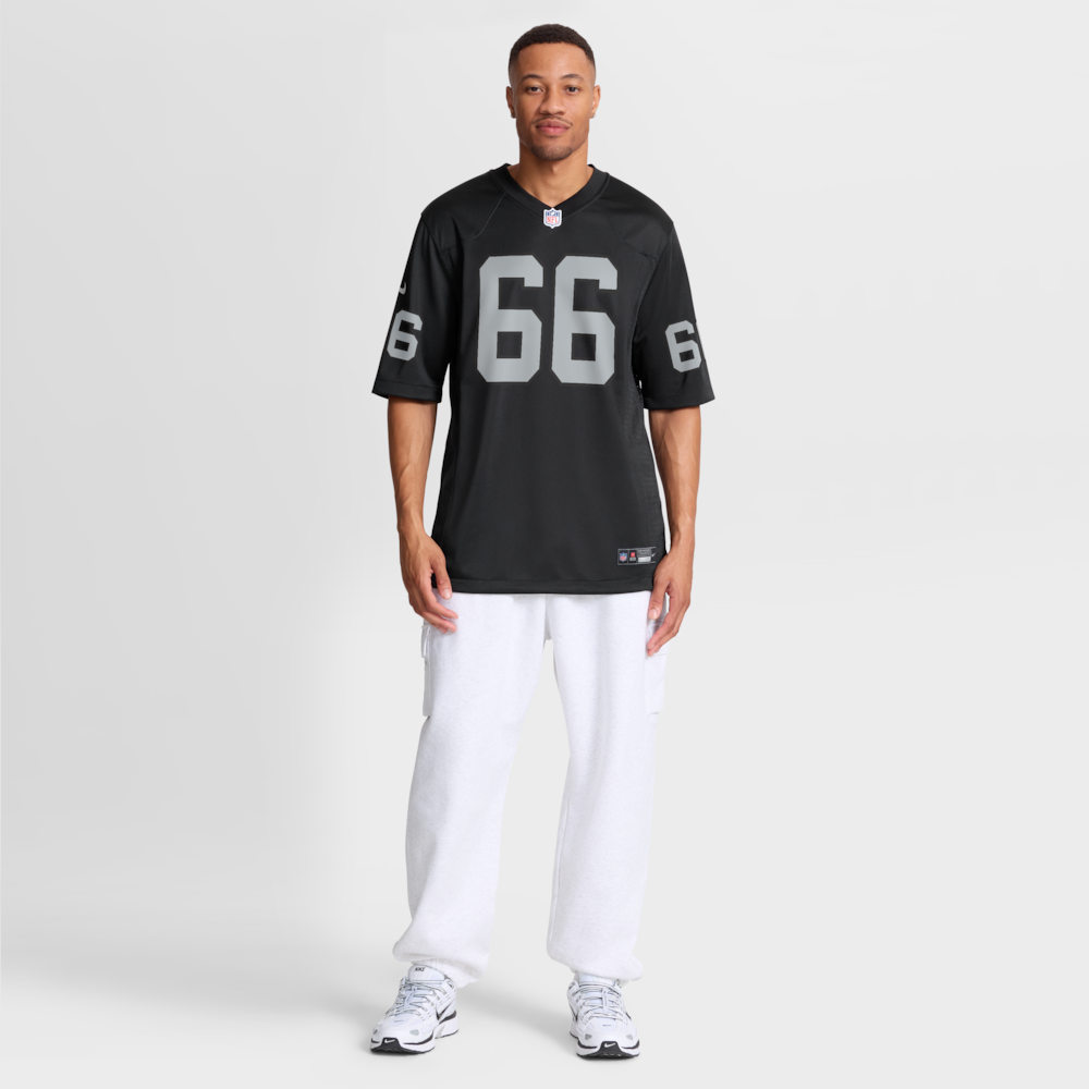 Las Vegas Raiders Merch - Men's Dylan Parham Jersey, Black - American Football Fan Gifts 1 - Unicasport Las Vegas Raiders Merch - Men's Dylan Parham Jersey, Black - American Football Fan Gifts