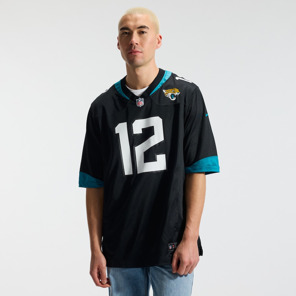 Jacksonville Jaguars Merch - Men's Travis Hunter Alternate Game Jersey, Black - Best Birthday Gift For Football Lovers 1 - Unicasport Jacksonville Jaguars Merch - Men's Travis Hunter Alternate Game Jersey, Black - Best Birthday Gift For Football Lovers