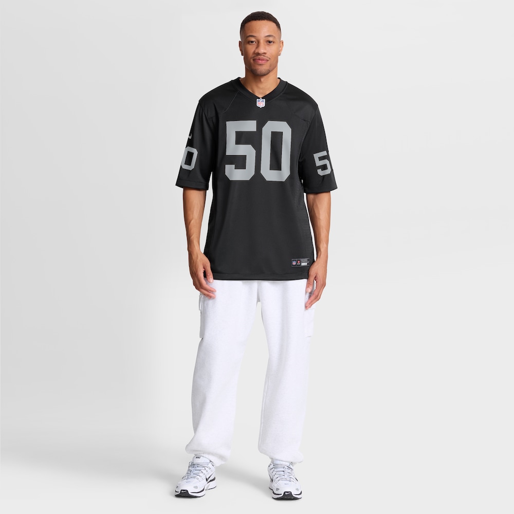 Las Vegas Raiders Merch - Men's Jacob Bobenmoyer Jersey, Black - Best Presents For Football Fans 1 - Unicasport Las Vegas Raiders Merch - Men's Jacob Bobenmoyer Jersey, Black - Best Presents For Football Fans