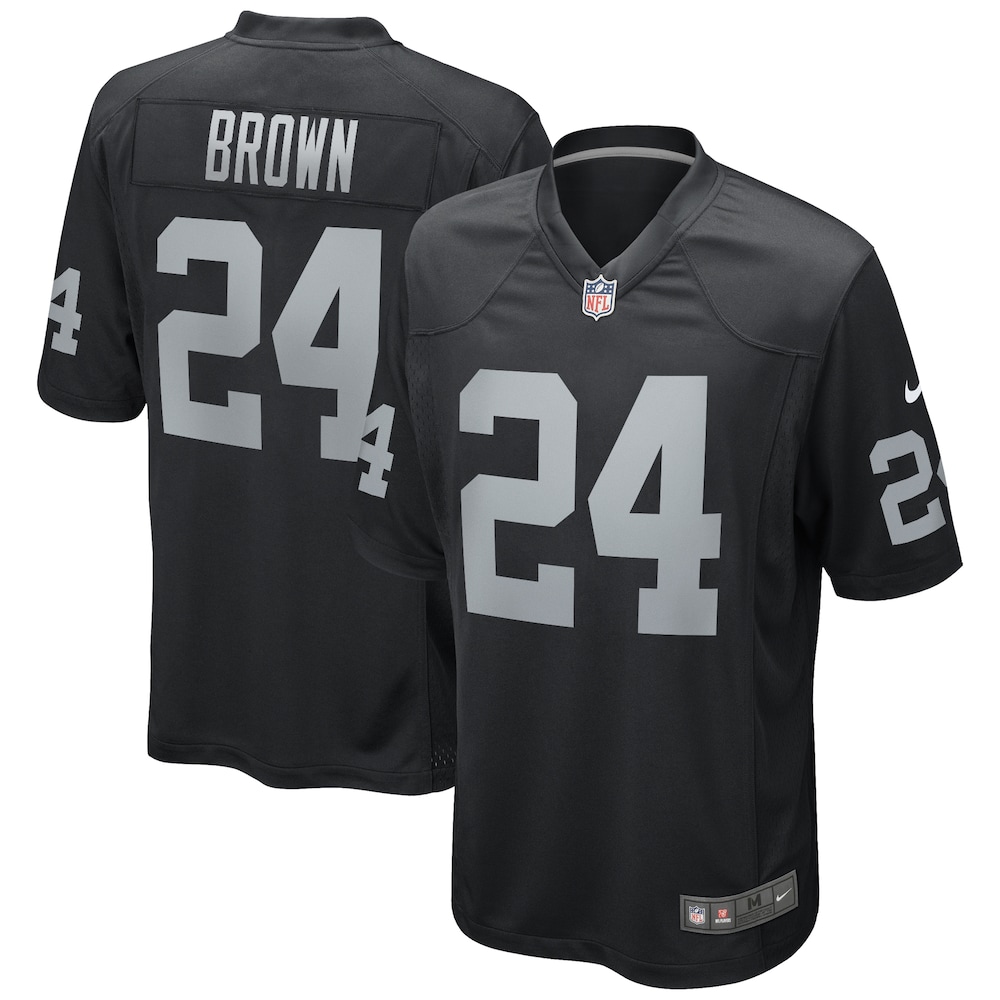 Las Vegas Raiders Merch - Men's Willie Game Retired Player Jersey, Black Brown 1 - Unicasport Las Vegas Raiders Merch - Men's Willie Game Retired Player Jersey, Black Brown