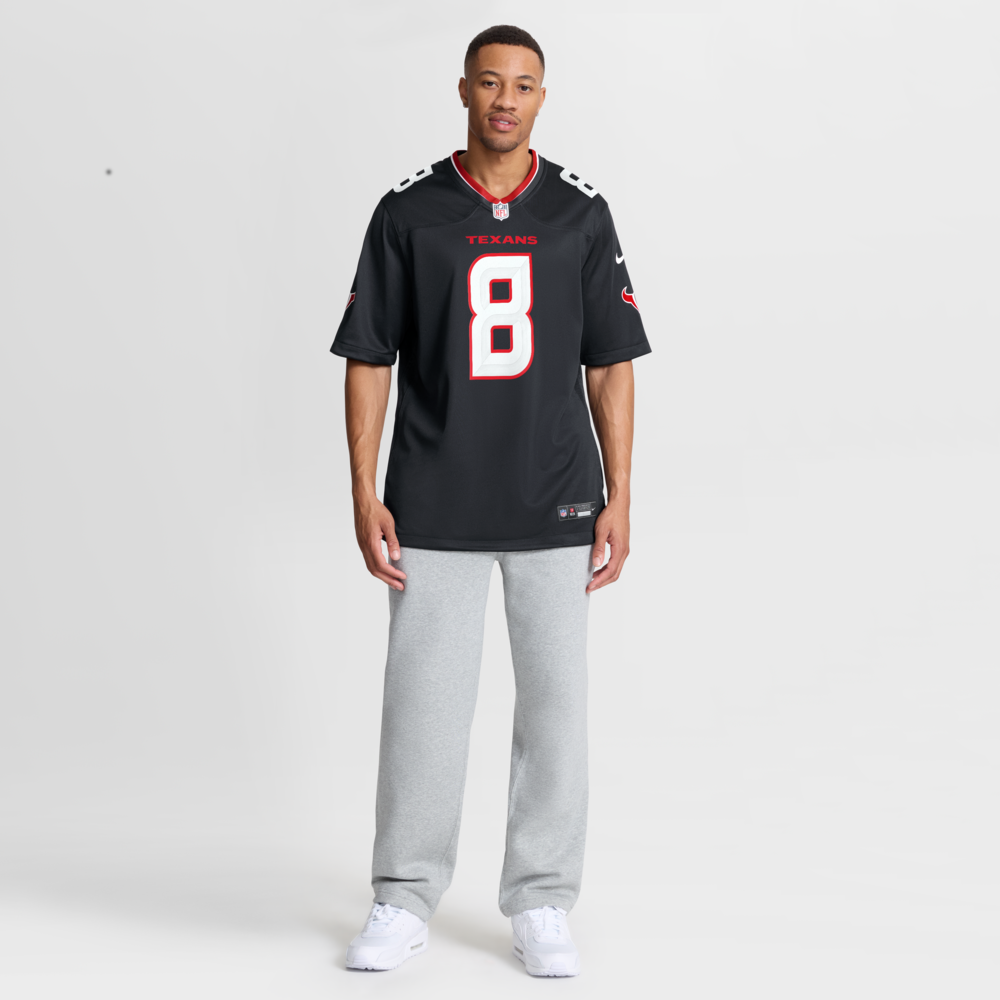 Houston Texans Merch - Men's Cade Stover Team Game Jersey, Navy 1 - Unicasport Houston Texans Merch - Men's Cade Stover Team Game Jersey, Navy