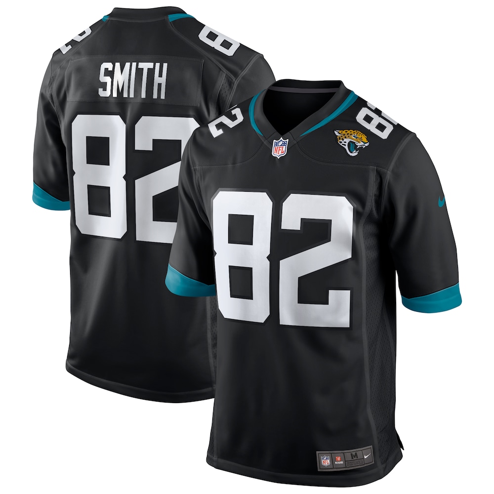 Jacksonville Jaguars Merch - Men's Jimmy Smith Retired Player Alternate Game Jersey, Black 1 - Unicasport Jacksonville Jaguars Merch - Men's Jimmy Smith Retired Player Alternate Game Jersey, Black