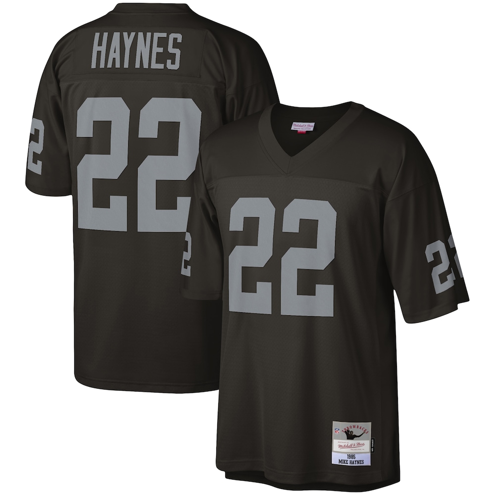 Las Vegas Raiders Merch - Men's Mike Haynes Legacy Replica Jersey, Black - Best Birthday Gift For Football Lovers 1 - Unicasport Las Vegas Raiders Merch - Men's Mike Haynes Legacy Replica Jersey, Black - Best Birthday Gift For Football Lovers