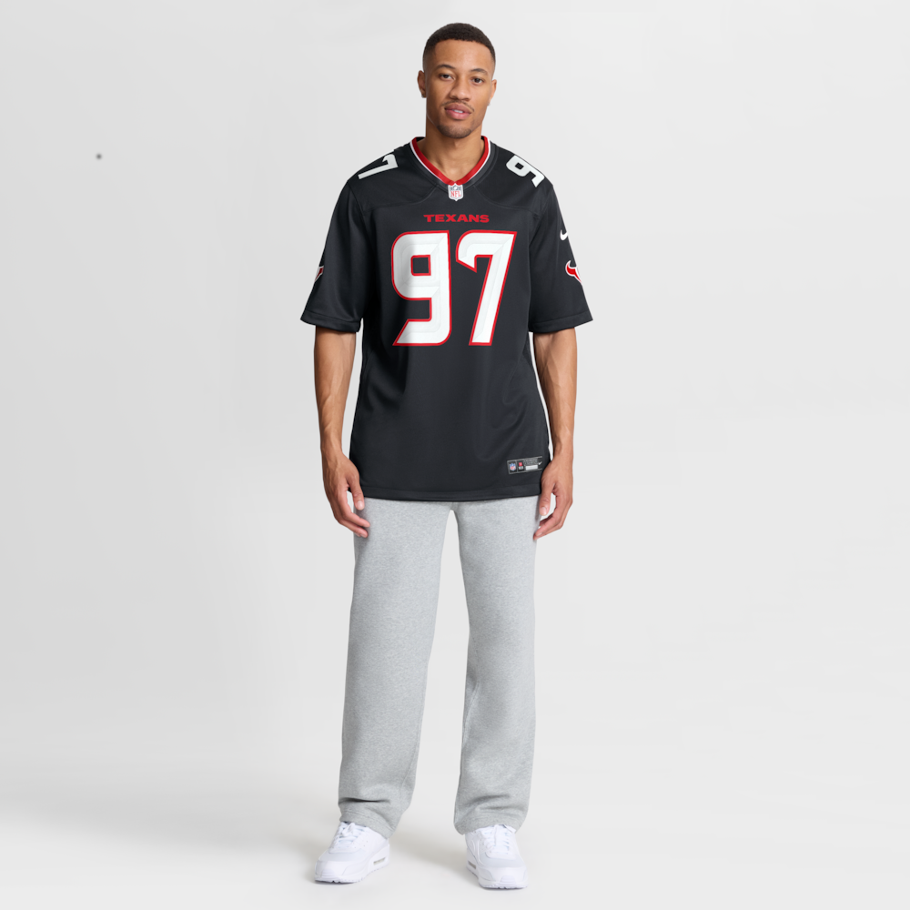 Houston Texans Merch - Men's Dominique Robinson Team Game Jersey, Navy - American Football Fan Gifts 1 - Unicasport Houston Texans Merch - Men's Dominique Robinson Team Game Jersey, Navy - American Football Fan Gifts