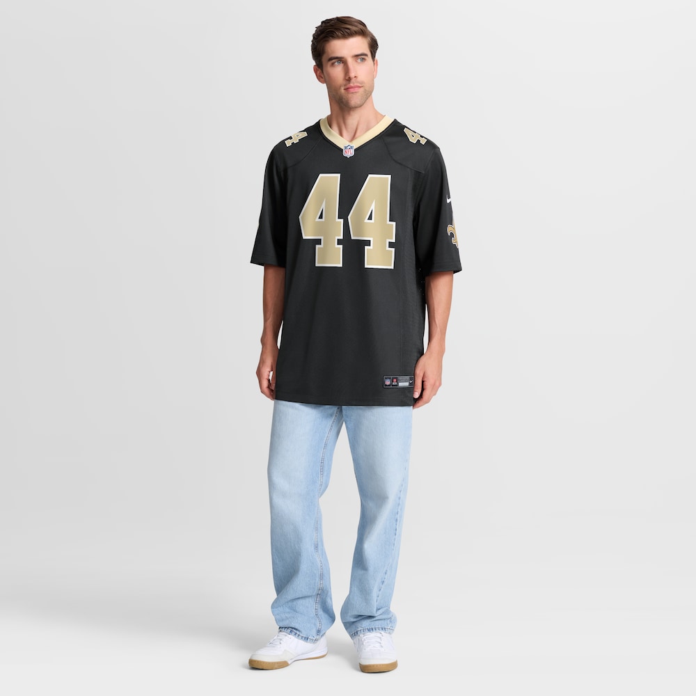 New Orleans Saints Merch - Men's Isaiah Stalbird Team Game Jersey, Black 1 - Unicasport New Orleans Saints Merch - Men's Isaiah Stalbird Team Game Jersey, Black