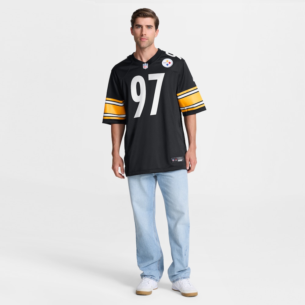 Pittsburgh Steelers Merch - Men's Cameron Heyward Game Jersey, Black 1 - Unicasport Pittsburgh Steelers Merch - Men's Cameron Heyward Game Jersey, Black
