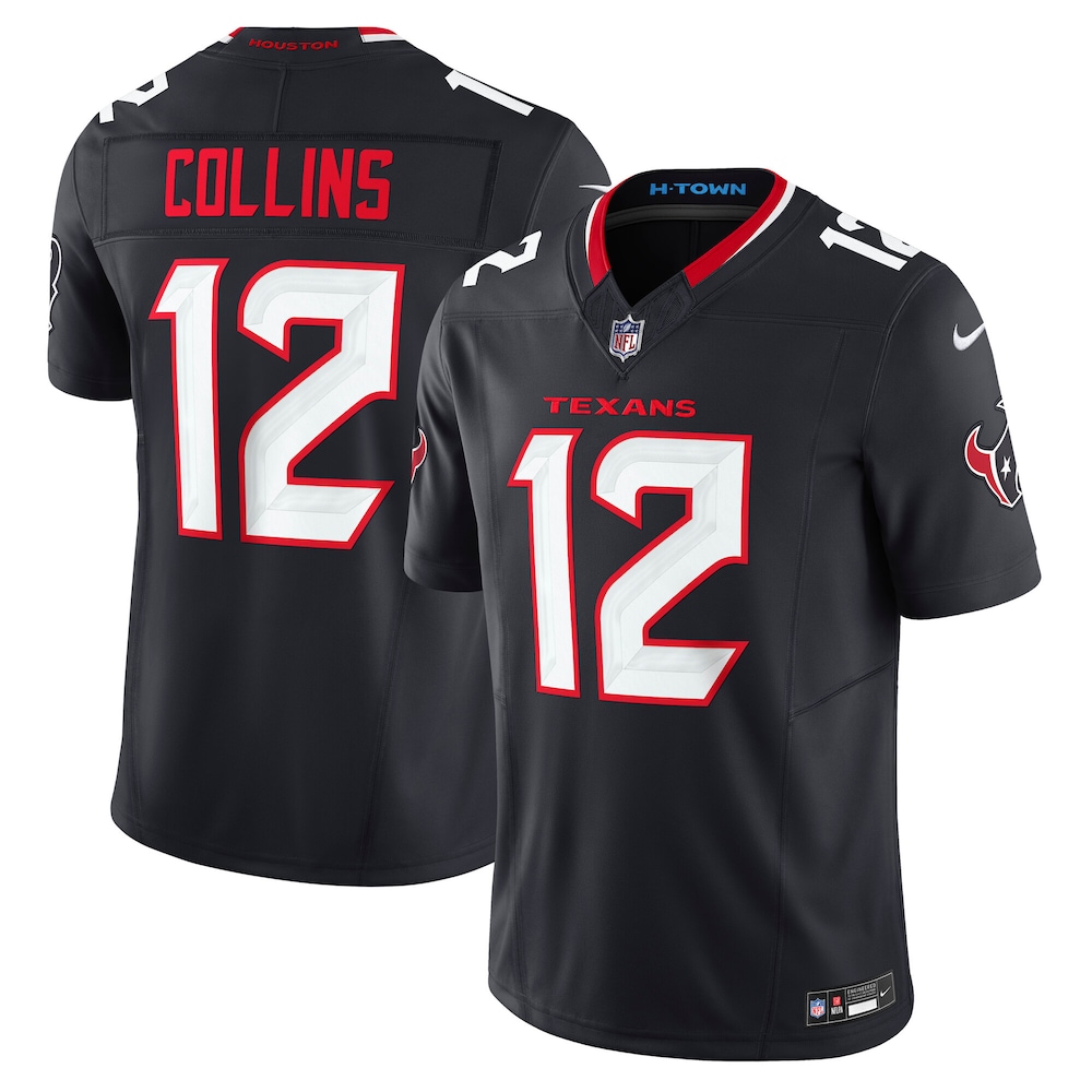 Houston Texans Merch - Men's Nico Collins Team Vapor F.U.S.E. Limited Jersey, Navy 1 - Unicasport Houston Texans Merch - Men's Nico Collins Team Vapor F.U.S.E. Limited Jersey, Navy