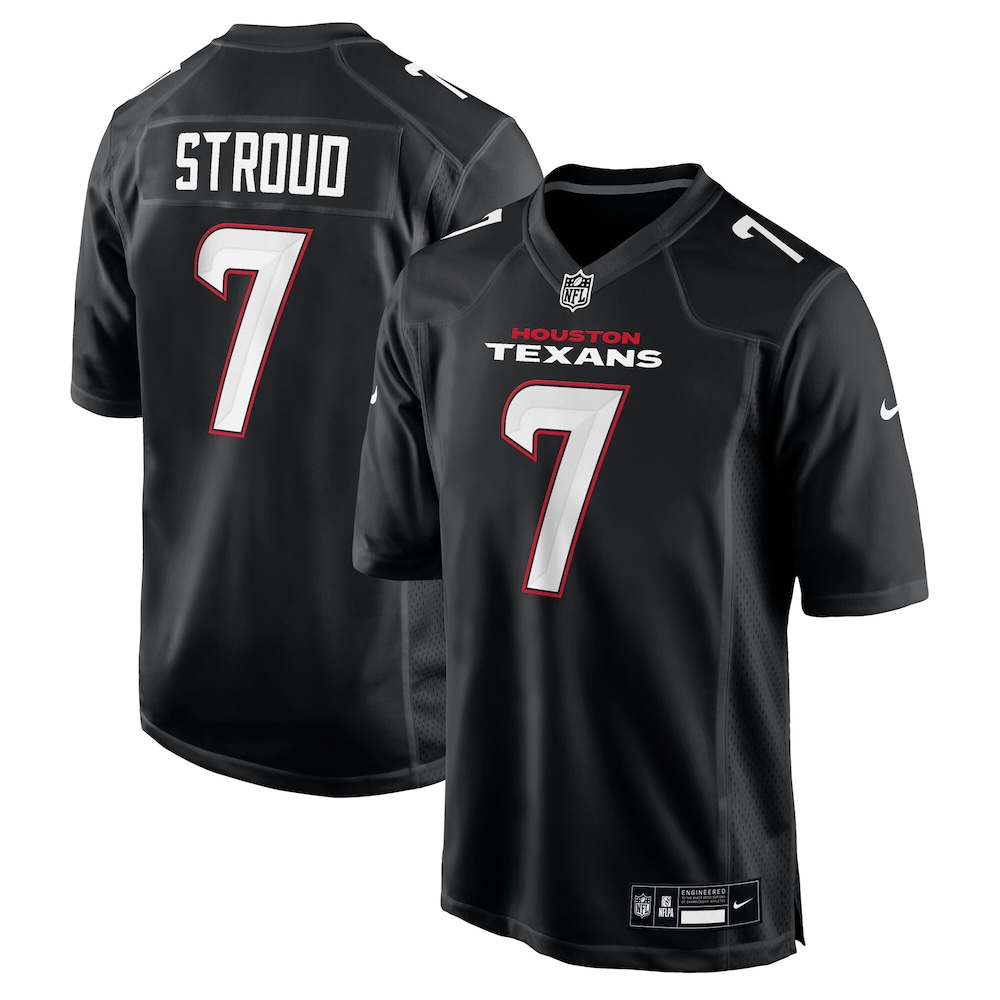 Houston Texans Merch - Men's C.J. Stroud Carbon Fashion Jersey, Black 1 - Unicasport Houston Texans Merch - Men's C.J. Stroud Carbon Fashion Jersey, Black