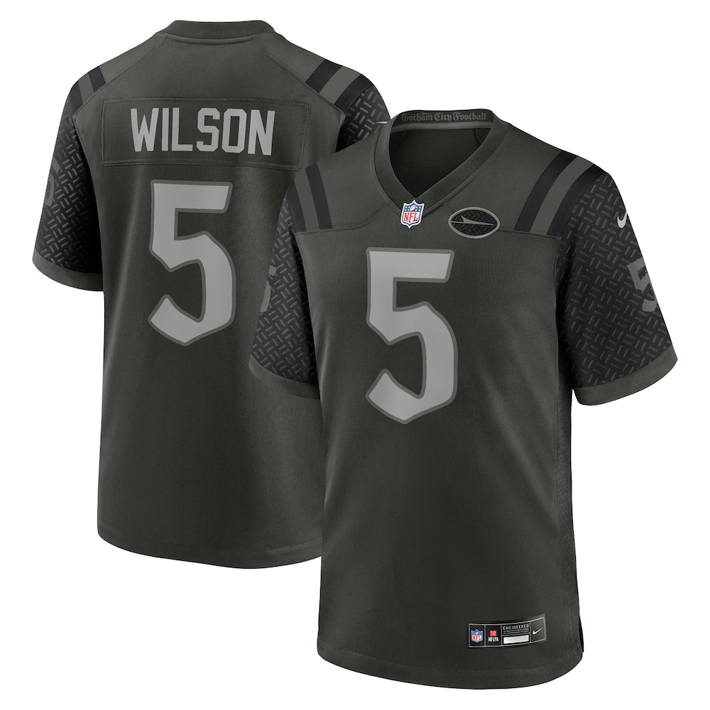 New York Jets Merch - Men's Garrett Wilson Gotham 2025 Rivalries Collection Game Jersey, Green 1 - Unicasport New York Jets Merch - Men's Garrett Wilson Gotham 2025 Rivalries Collection Game Jersey, Green