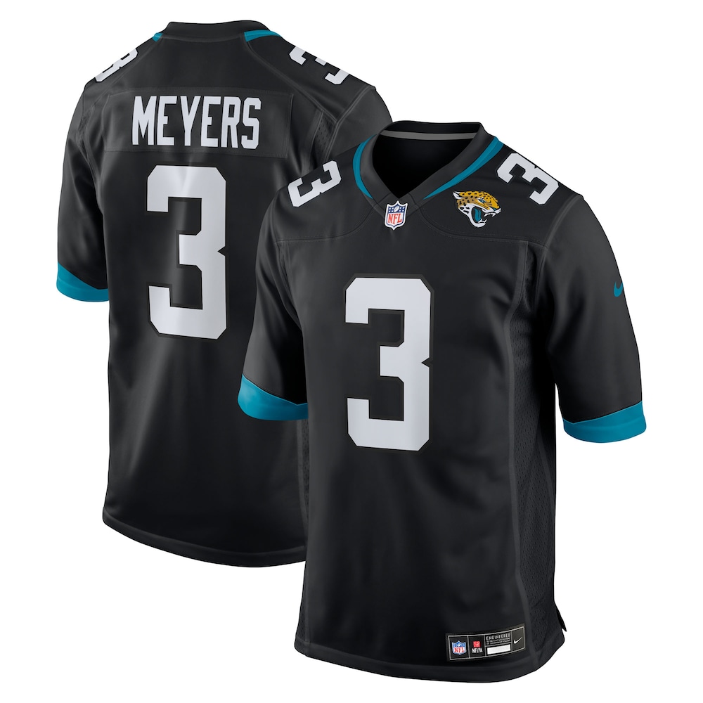 Jacksonville Jaguars Merch - Men's Jakobi Meyers Alternate Game Jersey, Black - Best Birthday Gift For Football Lovers 1 - Unicasport Jacksonville Jaguars Merch - Men's Jakobi Meyers Alternate Game Jersey, Black - Best Birthday Gift For Football Lovers