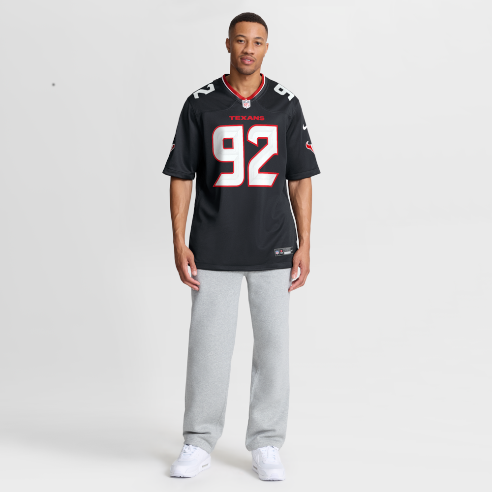 Houston Texans Merch - Men's Dylan Horton Team Game Jersey, Navy 1 - Unicasport Houston Texans Merch - Men's Dylan Horton Team Game Jersey, Navy