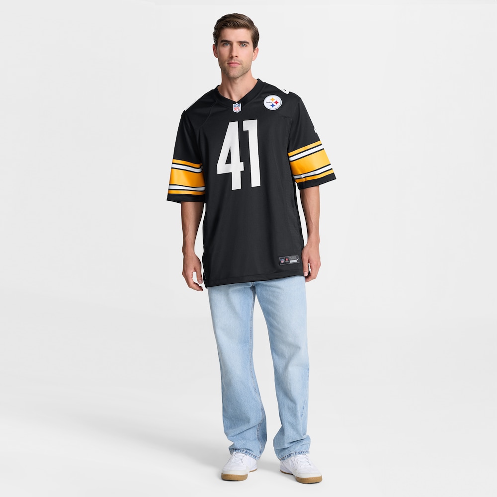 Pittsburgh Steelers Merch - Men's Payton Wilson Game Jersey, Black 1 - Unicasport Pittsburgh Steelers Merch - Men's Payton Wilson Game Jersey, Black