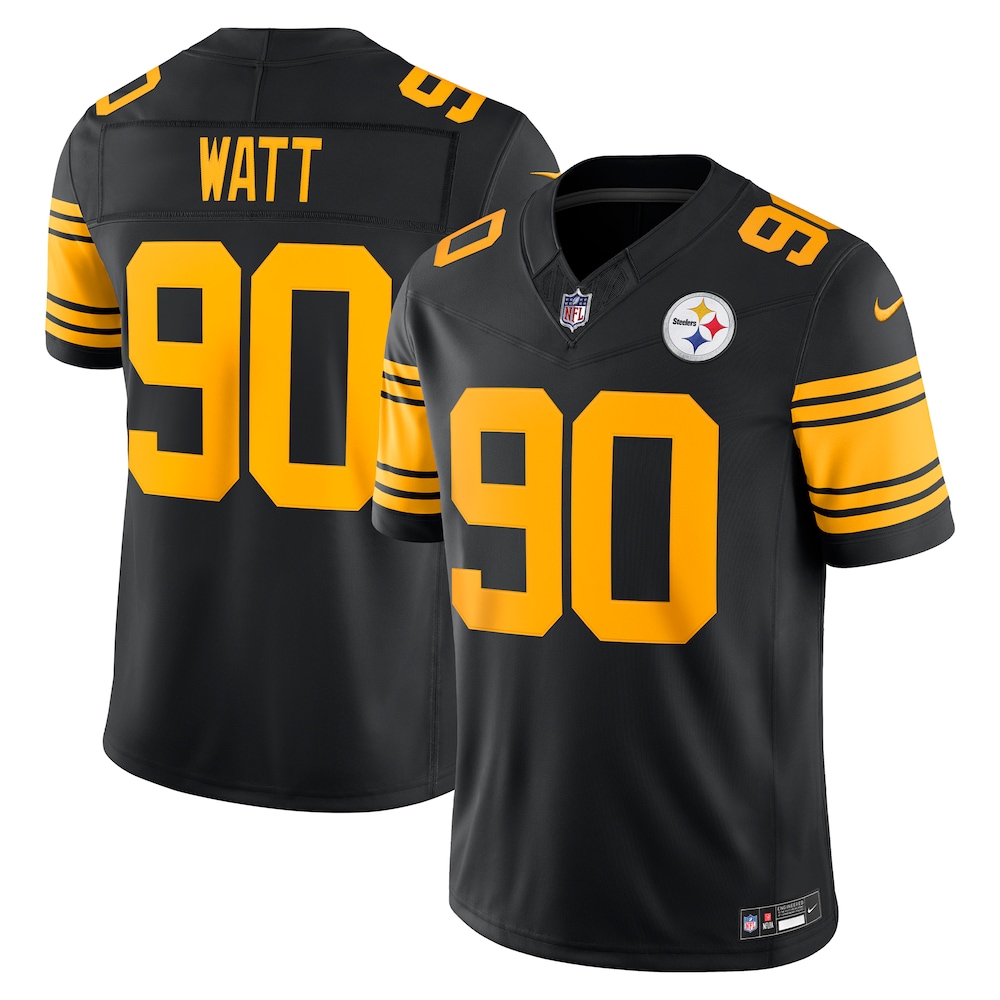 Pittsburgh Steelers Merch - Men's T.J. Watt Alternate Vapor F.U.S.E. Stitched Limited Jersey, Black 1 - Unicasport Pittsburgh Steelers Merch - Men's T.J. Watt Alternate Vapor F.U.S.E. Stitched Limited Jersey, Black