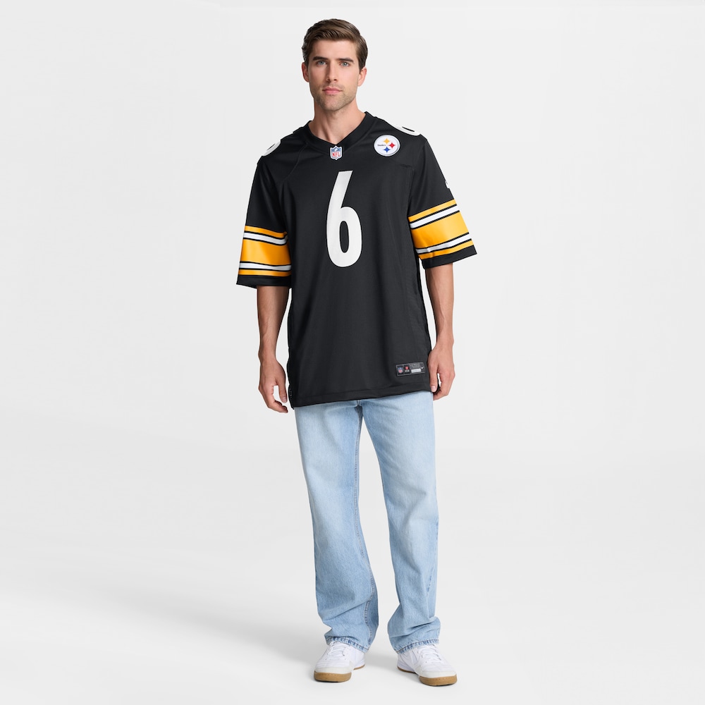 Pittsburgh Steelers Merch - Men's Patrick Queen Game Jersey, Black For Adults 1 - Unicasport Pittsburgh Steelers Merch - Men's Patrick Queen Game Jersey, Black For Adults
