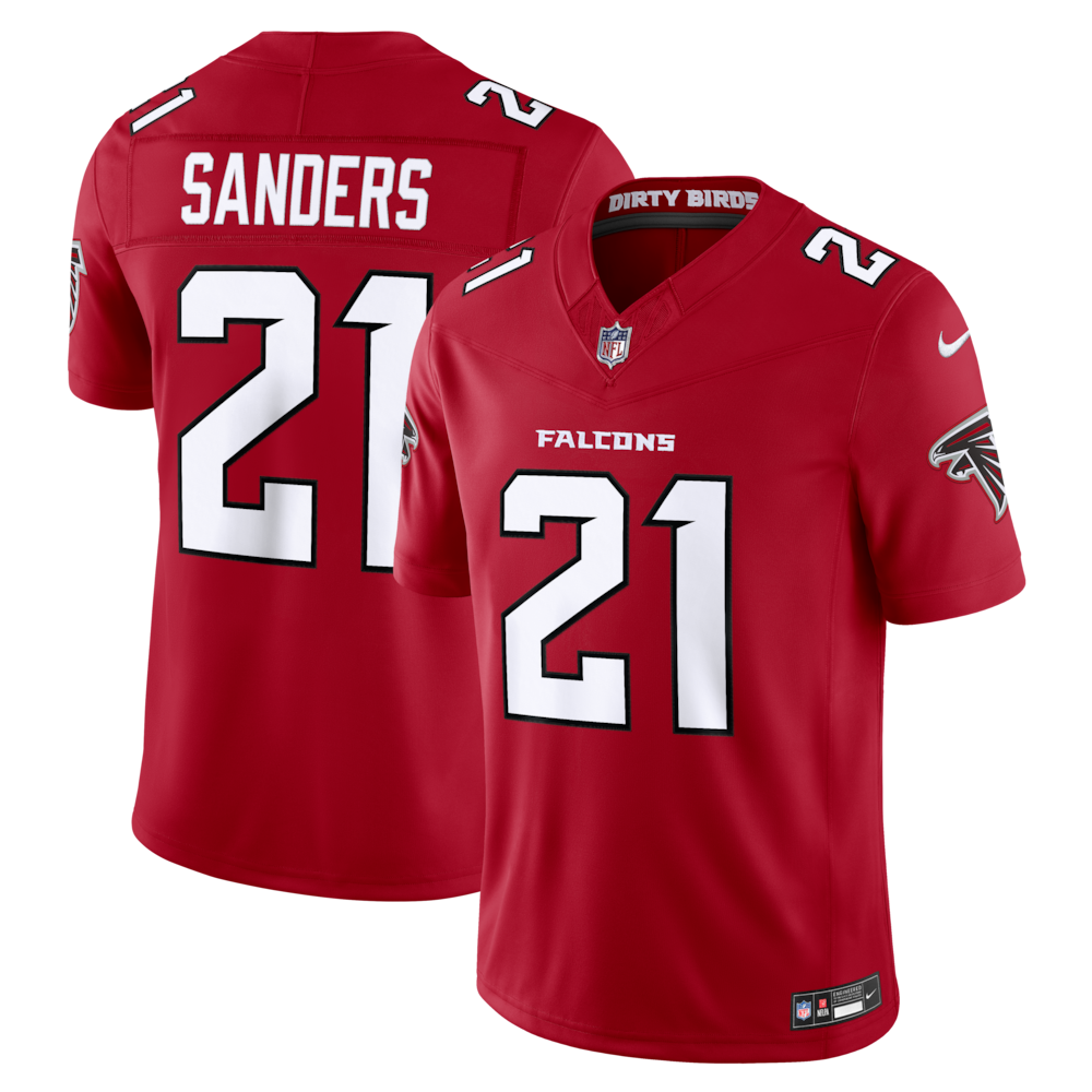 Atlanta Falcons Merch - Men's Deion Sanders Team Vapor F.U.S.E. Stitched Retired Limited Jersey, Red 1 - Unicasport Atlanta Falcons Merch - Men's Deion Sanders Team Vapor F.U.S.E. Stitched Retired Limited Jersey, Red