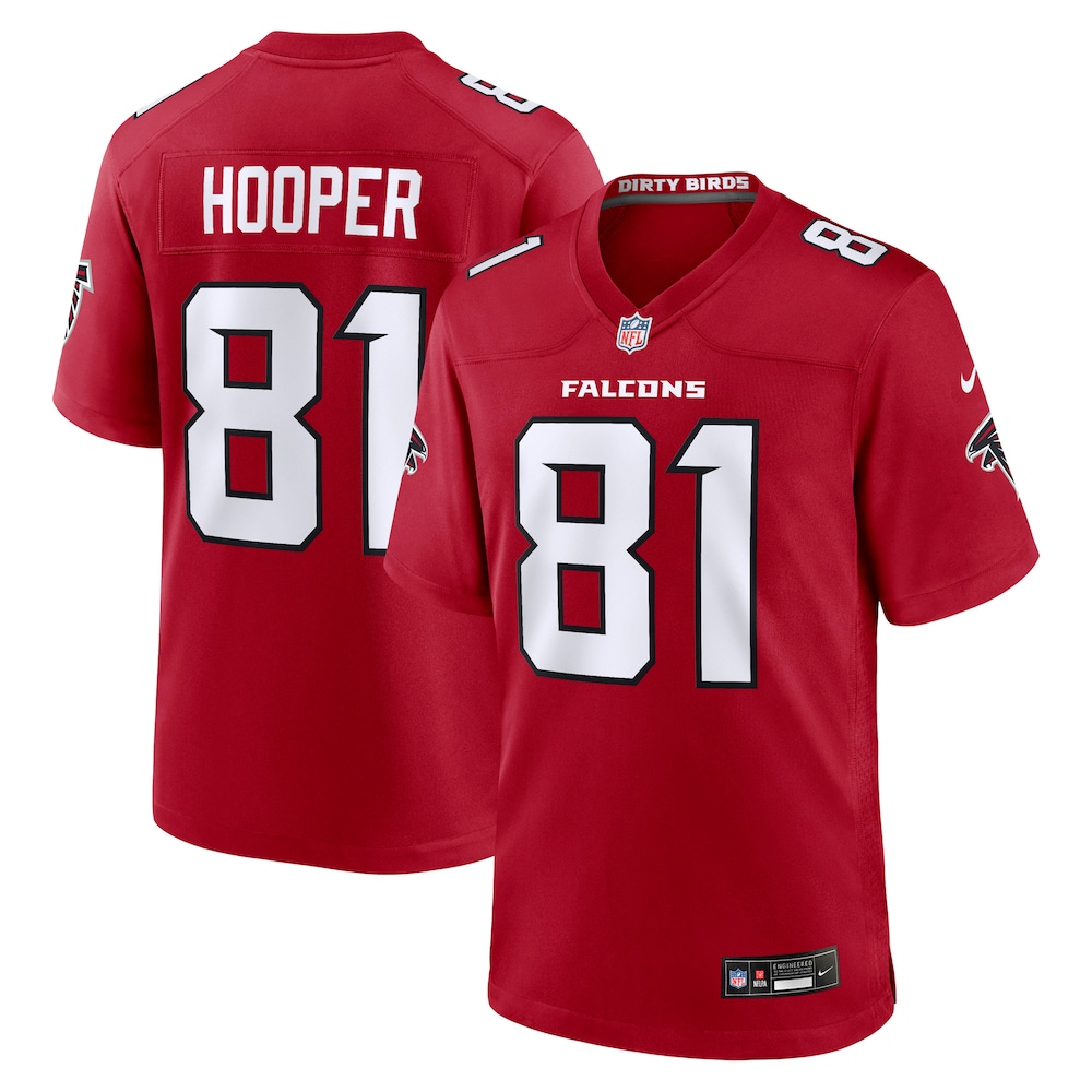 Atlanta Falcons Merch - Men's Austin Hooper Team Game Jersey, Red 1 - Unicasport Atlanta Falcons Merch - Men's Austin Hooper Team Game Jersey, Red