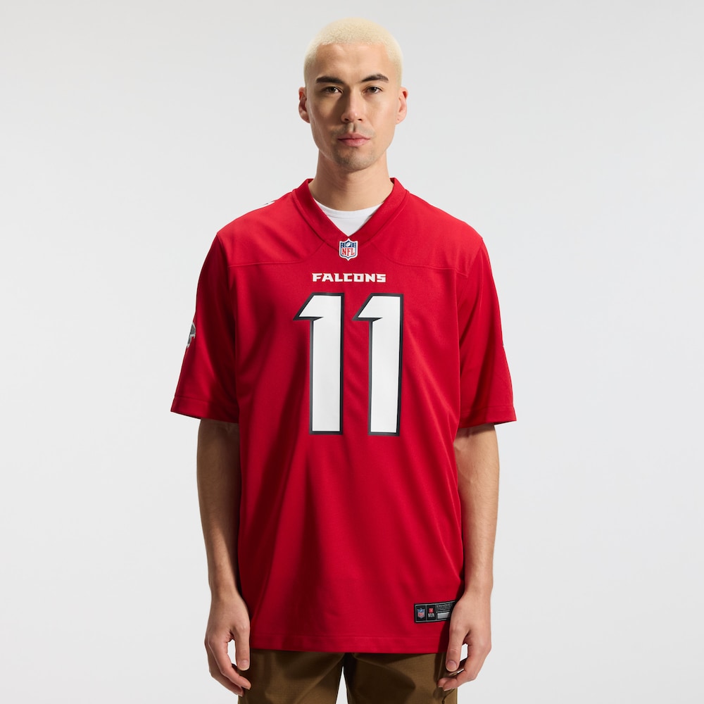 Atlanta Falcons Merch - Men's Jalon Walker Game Jersey, Red - Birthday Present For Football Fan 1 - Unicasport Atlanta Falcons Merch - Men's Jalon Walker Game Jersey, Red - Birthday Present For Football Fan