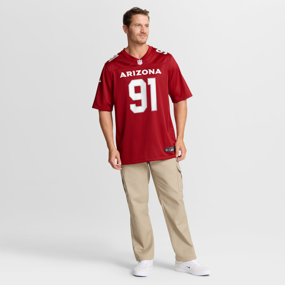 Arizona Cardinals Merch - Men's L.J. Collier Cardinal Team Game Jersey 1 - Unicasport Arizona Cardinals Merch - Men's L.J. Collier Cardinal Team Game Jersey