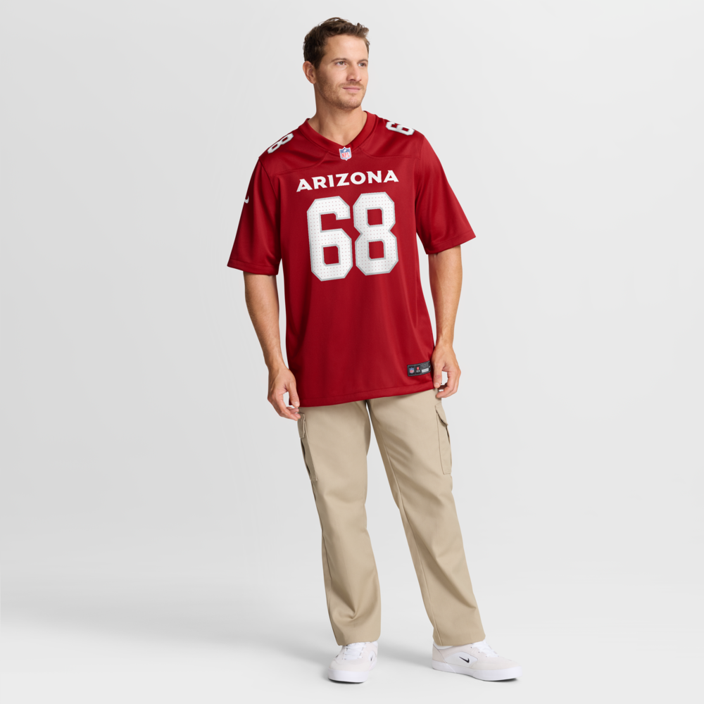 Arizona Cardinals Merch - Men's Kelvin Beachum Cardinal Team Game Jersey 1 - Unicasport Arizona Cardinals Merch - Men's Kelvin Beachum Cardinal Team Game Jersey