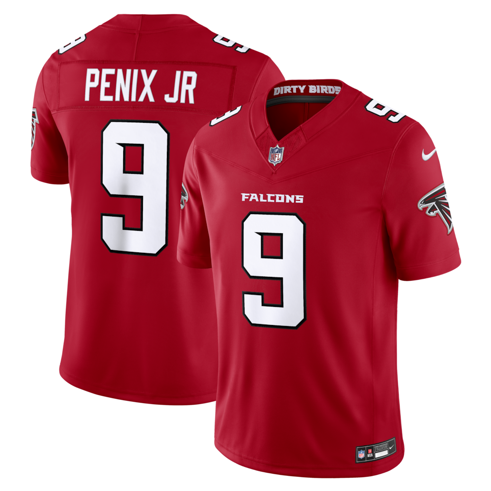 Atlanta Falcons Merch - Men's Michael Penix Jr. Team Vapor F.U.S.E. Stitched Limited Jersey, Red - Cool Football Gifts 1 - Unicasport Atlanta Falcons Merch - Men's Michael Penix Jr. Team Vapor F.U.S.E. Stitched Limited Jersey, Red - Cool Football Gifts