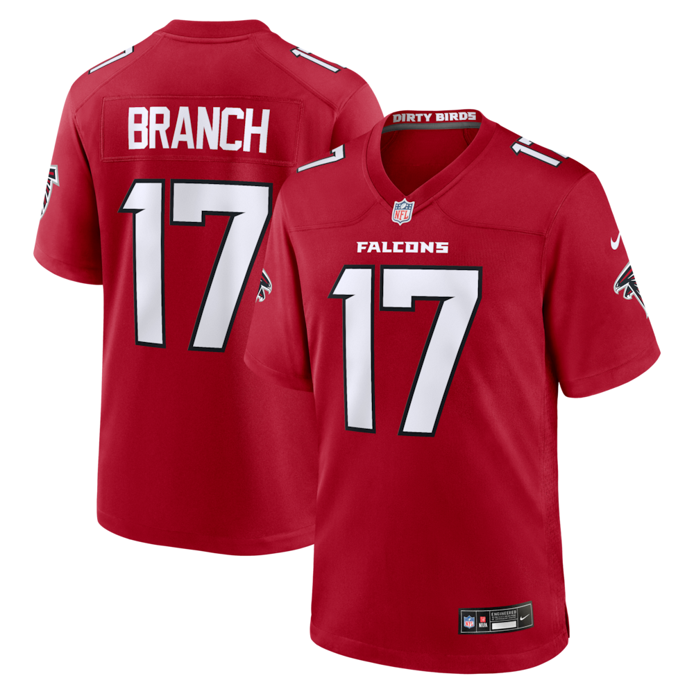 Atlanta Falcons Merch - Men's Zachariah Branch Team Game Jersey, Reds For Men 1 - Unicasport Atlanta Falcons Merch - Men's Zachariah Branch Team Game Jersey, Reds For Men