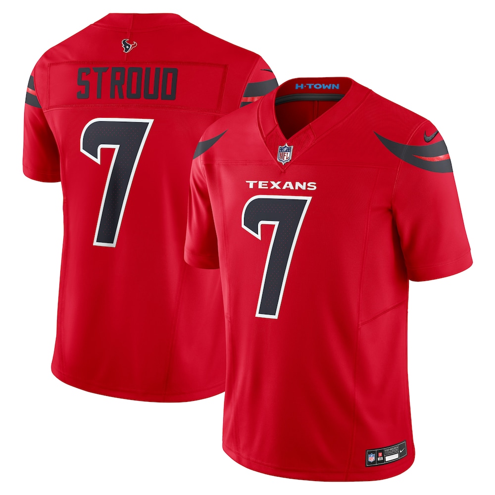 Houston Texans Merch - Men's C.J. Stroud Alternate Vapor F.U.S.E. Limited Jersey, Red 1 - Unicasport Houston Texans Merch - Men's C.J. Stroud Alternate Vapor F.U.S.E. Limited Jersey, Red