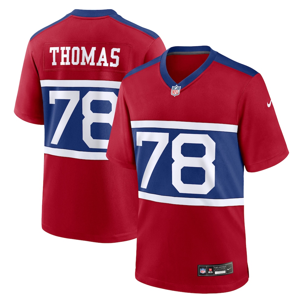 New York Giants Merch - Men's Andrew Thomas Century Alternate Player Game Jersey, Red - Football Christmas Gifts 1 - Unicasport New York Giants Merch - Men's Andrew Thomas Century Alternate Player Game Jersey, Red - Football Christmas Gifts