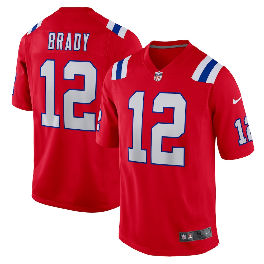 New England Patriots Merch - Men's Tom Brady Retired Player Alternate Game Jersey, Red 1 - Unicasport New England Patriots Merch - Men's Tom Brady Retired Player Alternate Game Jersey, Red