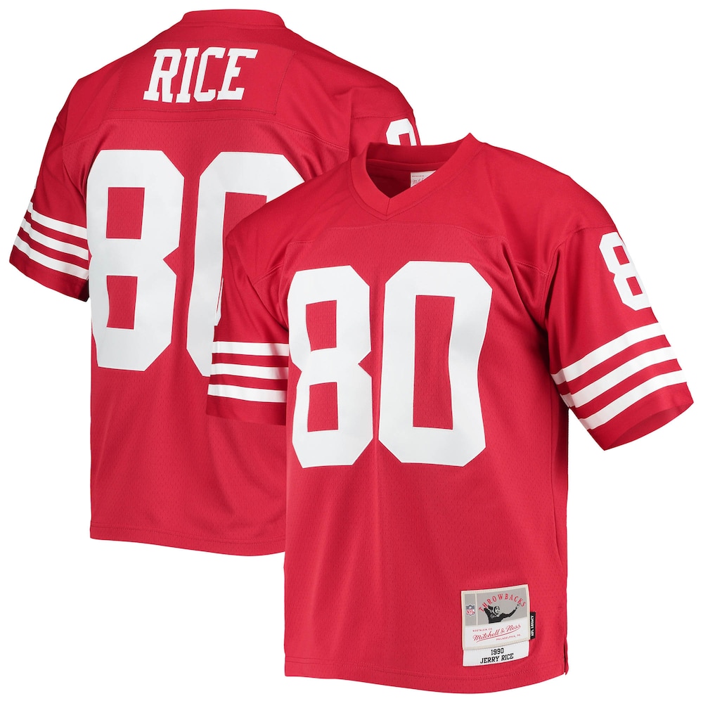 San Francisco 49ers Merch - Men's Jerry Rice Scarlet Legacy Replica Jersey - Best Football Related Gifts 1 - Unicasport San Francisco 49ers Merch - Men's Jerry Rice Scarlet Legacy Replica Jersey - Best Football Related Gifts