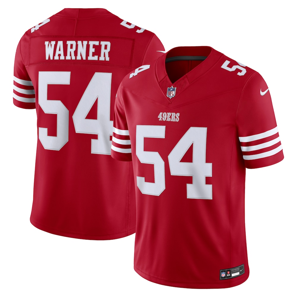 San Francisco 49ers Merch - Men's Fred Warner Scarlet Team Vapor F.U.S.E. Stitched Limited Jersey 1 - Unicasport San Francisco 49ers Merch - Men's Fred Warner Scarlet Team Vapor F.U.S.E. Stitched Limited Jersey