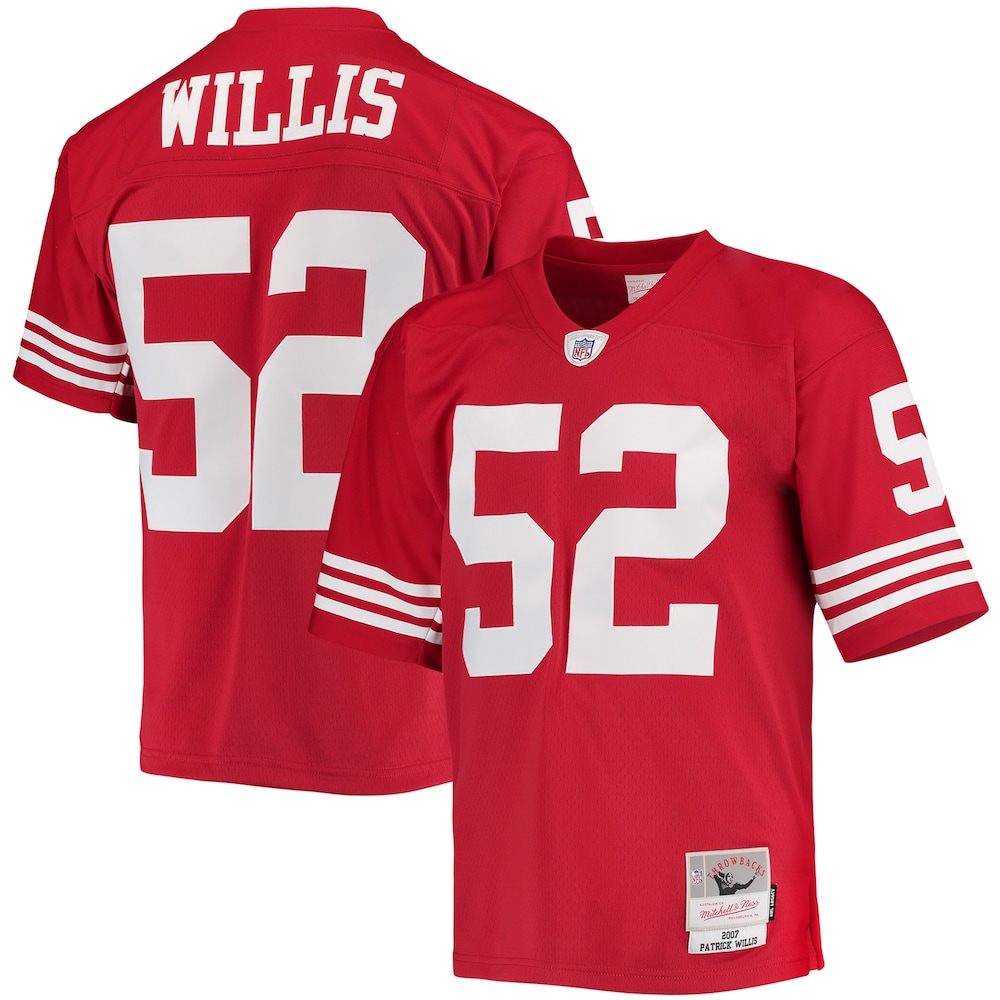 San Francisco 49ers Merch - Men's Patrick Willis Scarlet Legacy Replica Jersey - Birthday Present For Football Fan 1 - Unicasport San Francisco 49ers Merch - Men's Patrick Willis Scarlet Legacy Replica Jersey - Birthday Present For Football Fan