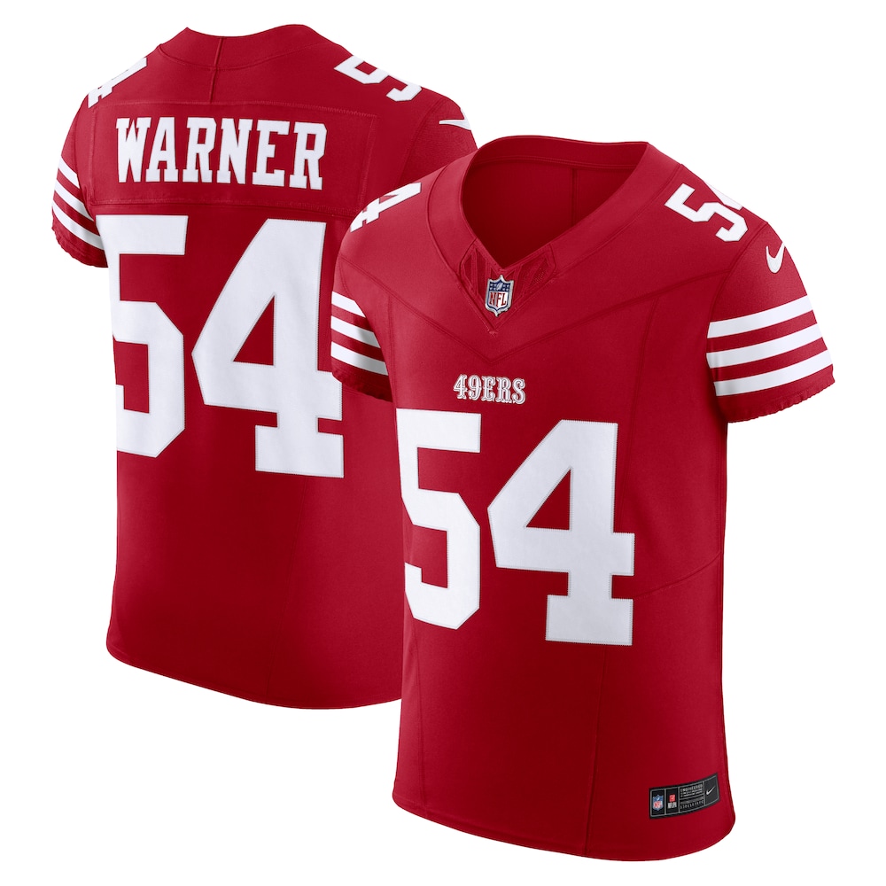 San Francisco 49ers Merch - Men's Fred Warner Scarlet Team Vapor F.U.S.E. Elite Jerseys For Men 1 - Unicasport San Francisco 49ers Merch - Men's Fred Warner Scarlet Team Vapor F.U.S.E. Elite Jerseys For Men