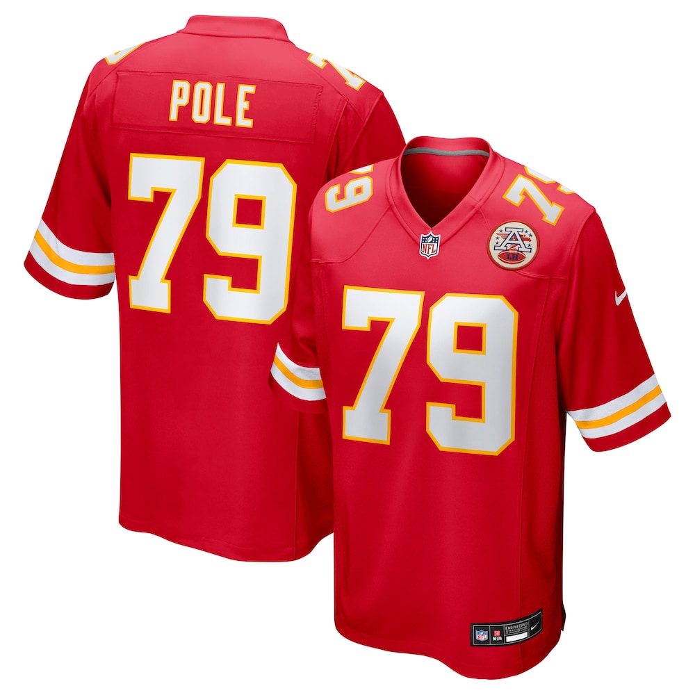 Kansas City Chiefs Merch - Men's Esa Pole Team Game Jersey, Red 1 - Unicasport Kansas City Chiefs Merch - Men's Esa Pole Team Game Jersey, Red
