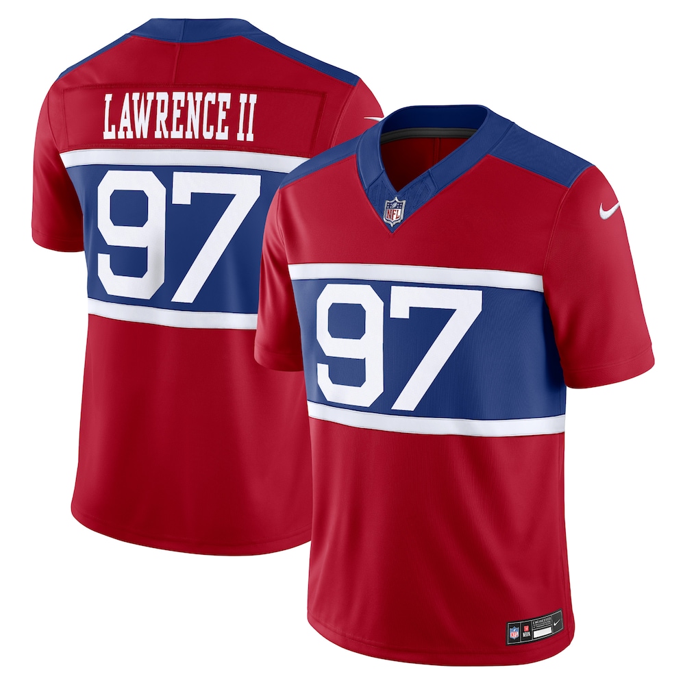 New York Giants Merch - Men's Dexter Lawrence II Century Alternate Vapor F.U.S.E. Limited Jersey, Red 1 - Unicasport New York Giants Merch - Men's Dexter Lawrence II Century Alternate Vapor F.U.S.E. Limited Jersey, Red