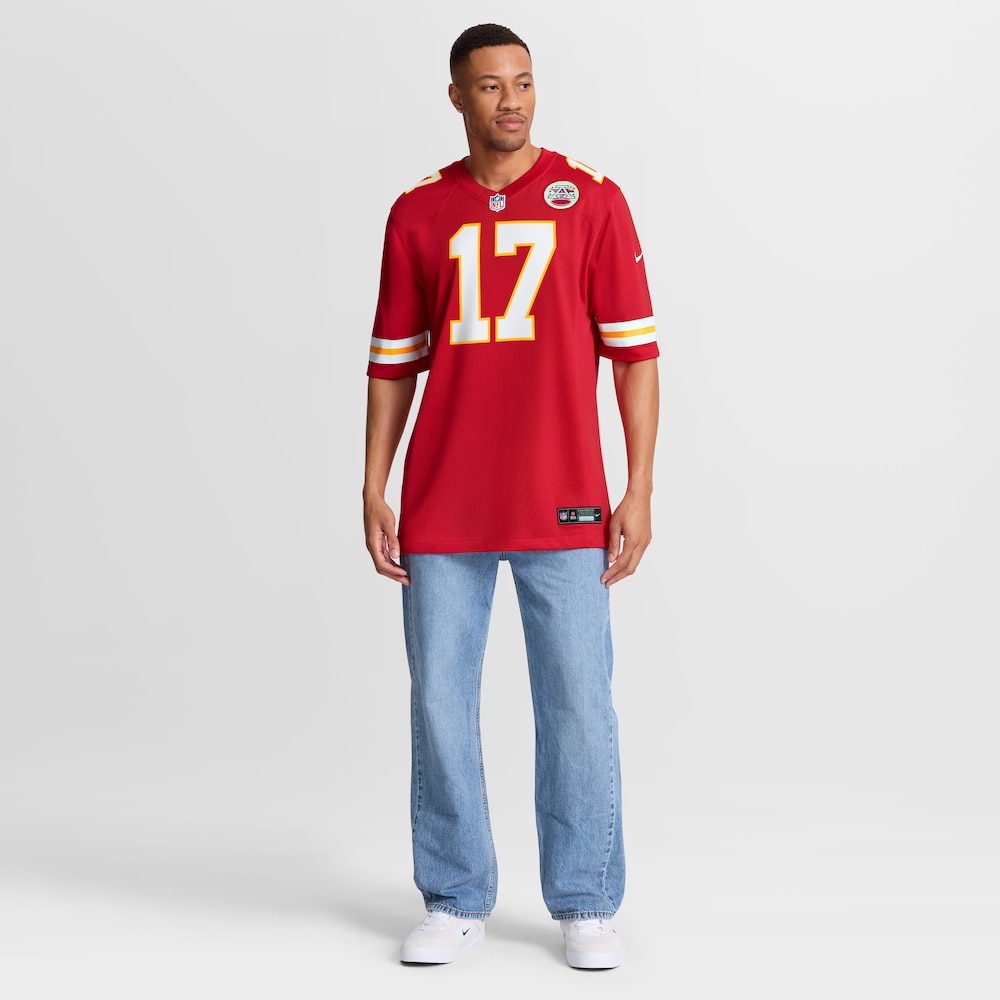 Kansas City Chiefs Merch - Men's Richie James Game Jersey, Red 1 - Unicasport Kansas City Chiefs Merch - Men's Richie James Game Jersey, Red