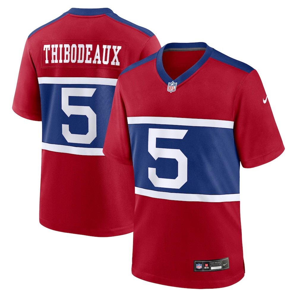 New York Giants Merch - Men's Kayvon Thibodeaux Century Alternate Player Game Jersey, Red 1 - Unicasport New York Giants Merch - Men's Kayvon Thibodeaux Century Alternate Player Game Jersey, Red