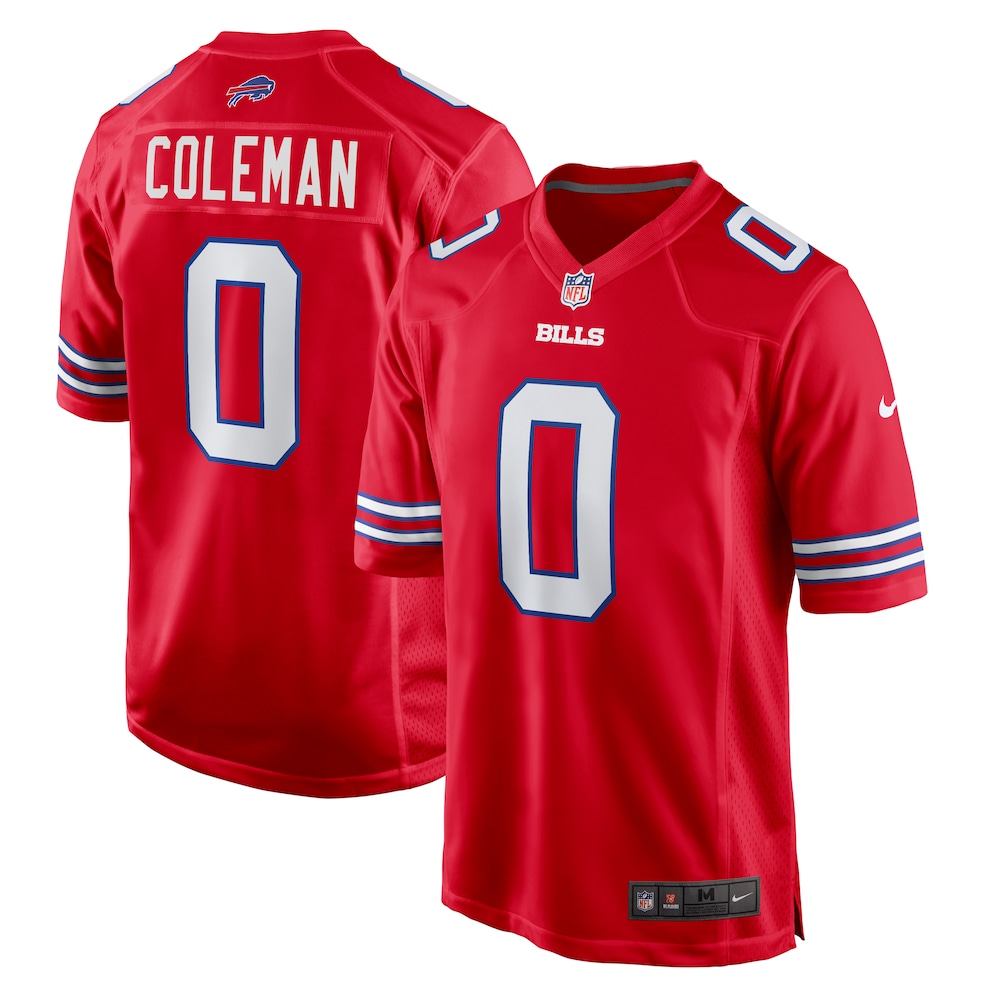 Buffalo Bills Merch - Men's Keon Coleman Alternate Game Jersey, Red 1 - Unicasport Buffalo Bills Merch - Men's Keon Coleman Alternate Game Jersey, Red