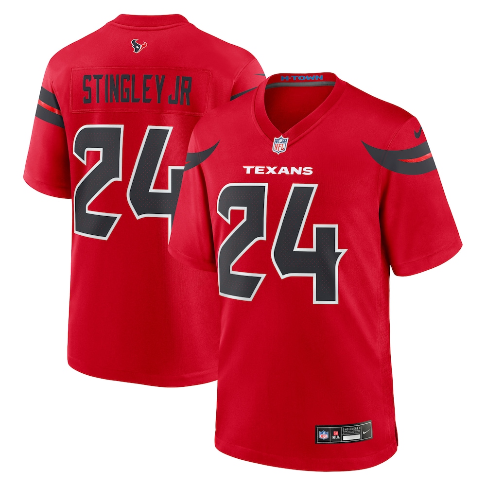 Houston Texans Merch - Men's Derek Stingley Jr. Alternate Game Jersey, Reds For Men 1 - Unicasport Houston Texans Merch - Men's Derek Stingley Jr. Alternate Game Jersey, Reds For Men