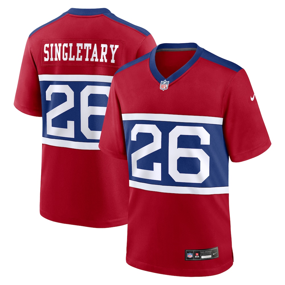 New York Giants Merch - Men's Devin Singletary Century Alternate Player Game Jersey, Red 1 - Unicasport New York Giants Merch - Men's Devin Singletary Century Alternate Player Game Jersey, Red