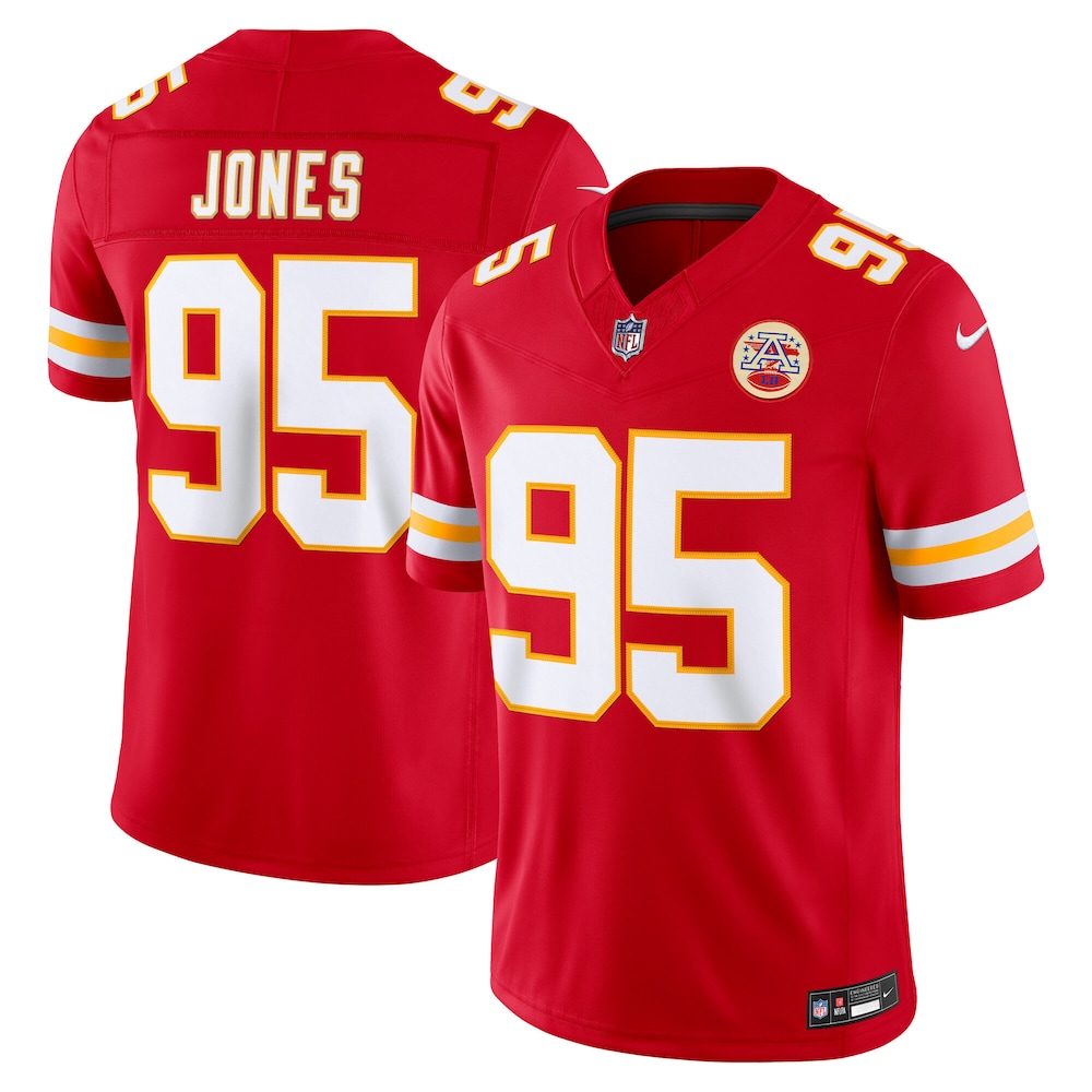 Kansas City Chiefs Merch - Men's Chris Jones Team Vapor F.U.S.E. Stitched Limited Jersey, Red For Adults 1 - Unicasport Kansas City Chiefs Merch - Men's Chris Jones Team Vapor F.U.S.E. Stitched Limited Jersey, Red For Adults