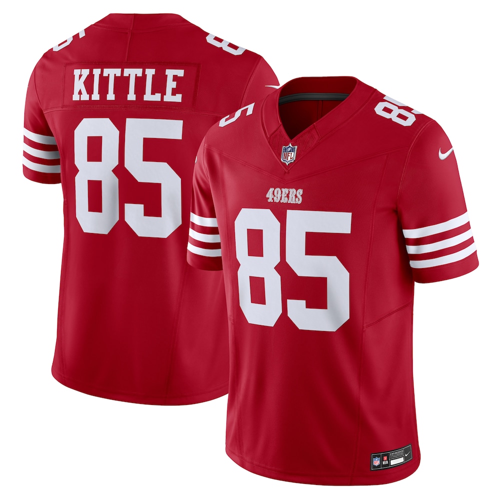 San Francisco 49ers Merch - Men's George Kittle Scarlet Vapor F.U.S.E. Limited Jersey 1 - Unicasport San Francisco 49ers Merch - Men's George Kittle Scarlet Vapor F.U.S.E. Limited Jersey