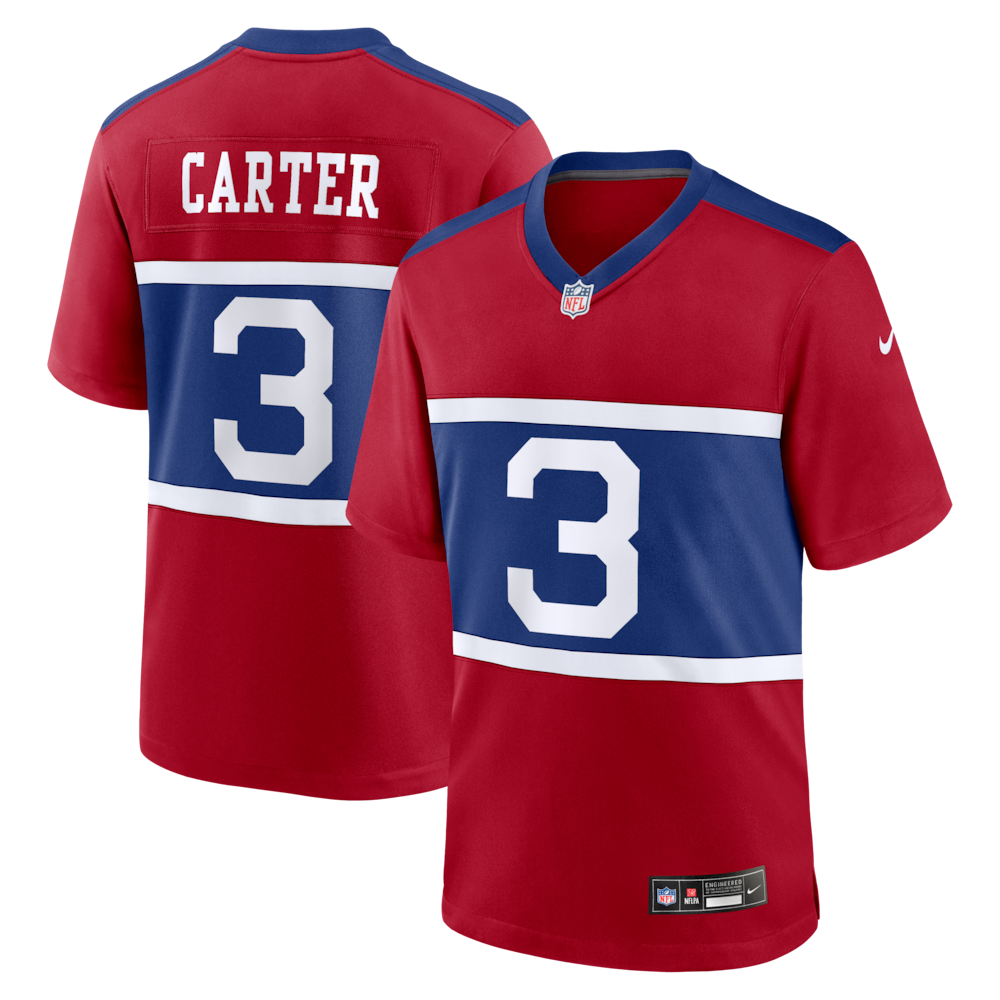 New York Giants Merch - Men's Alternate Game Jersey, Red 1 - Unicasport New York Giants Merch - Men's Alternate Game Jersey, Red